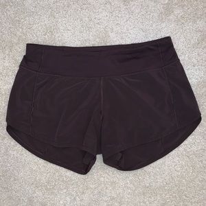 PRICE DROP Lululemon plum colored shorts